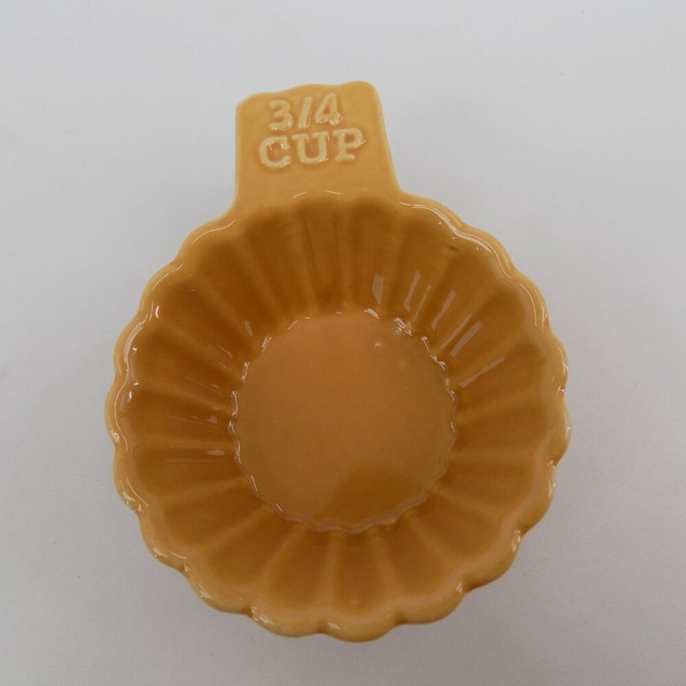 Set of 4 Ashland Fall Theme Heirloom Harvest Ceramic Stacking Measuring Cups New - Picture 6 of 7